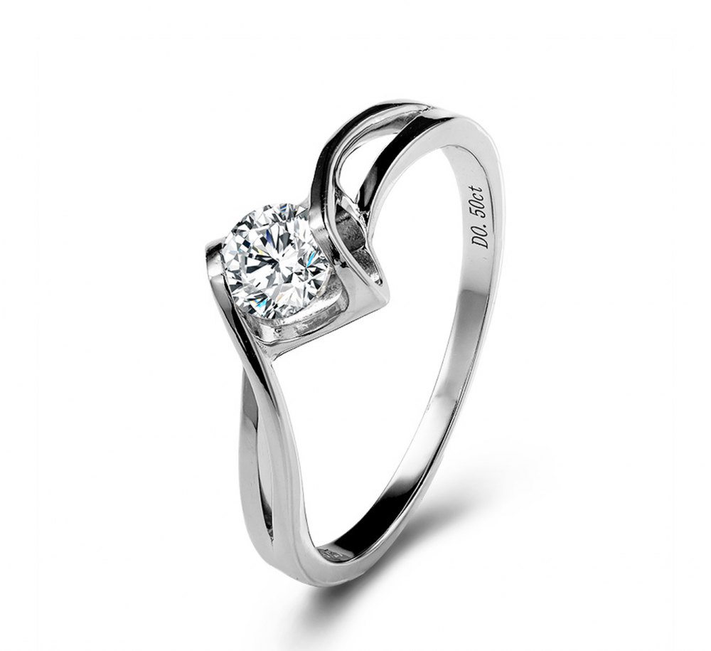 D-Color Moissanite Ring MA051