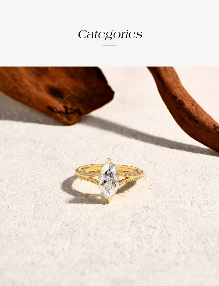 D-Color Moissanite Ring MA051 — view 4