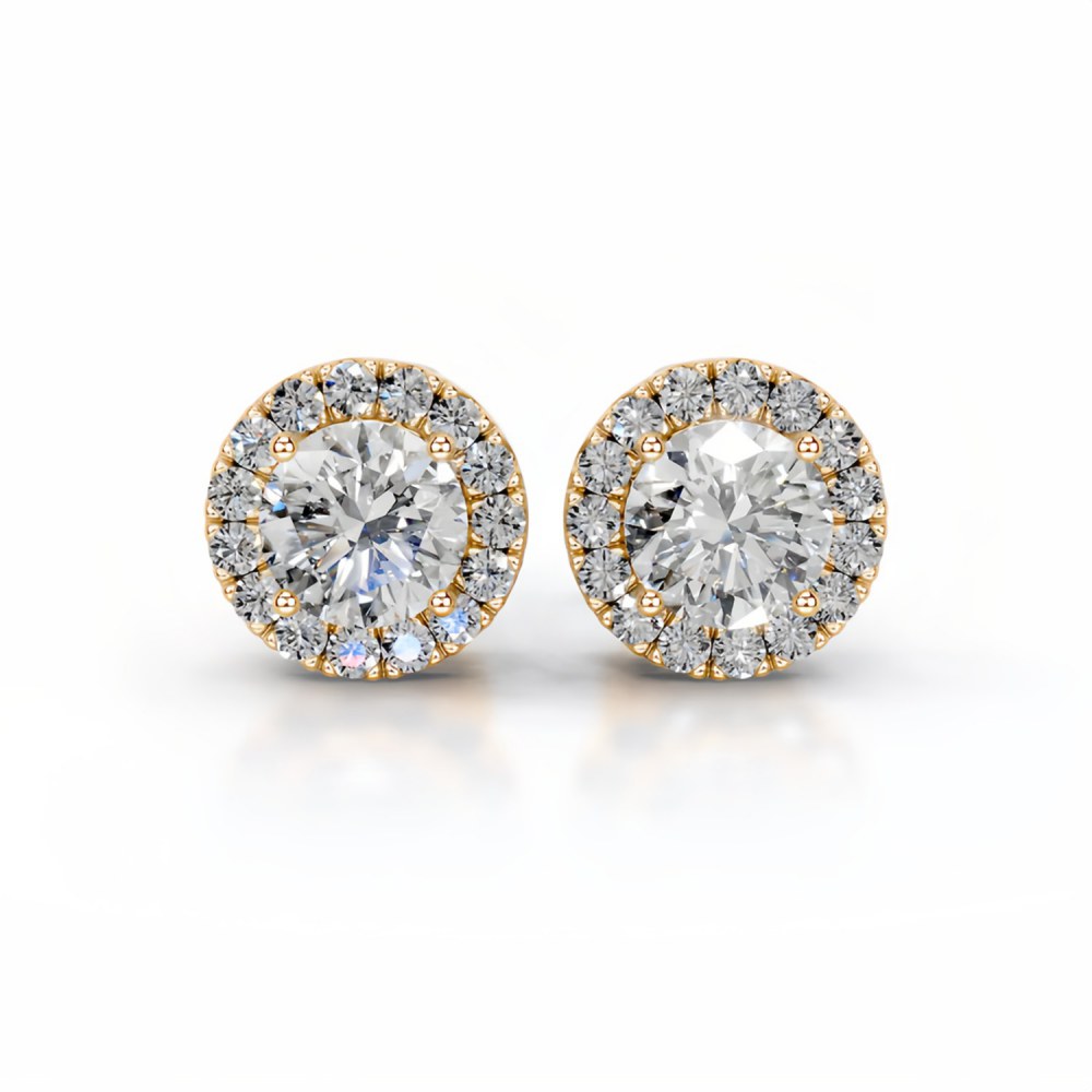 Hip-Hop Moissanite Earrings — view 2
