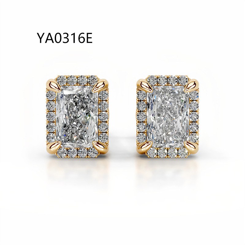 Lab-Grown Diamond Earrings - Design 2 — view 4