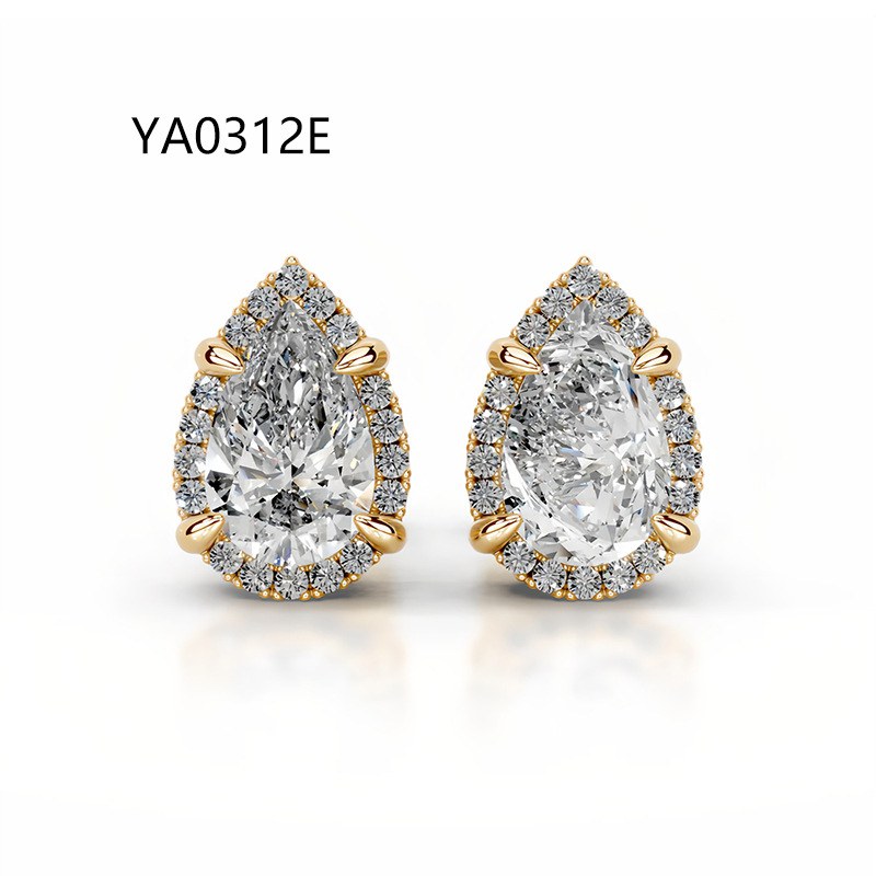 Lab-Grown Diamond Earrings - Design 3 — view 2