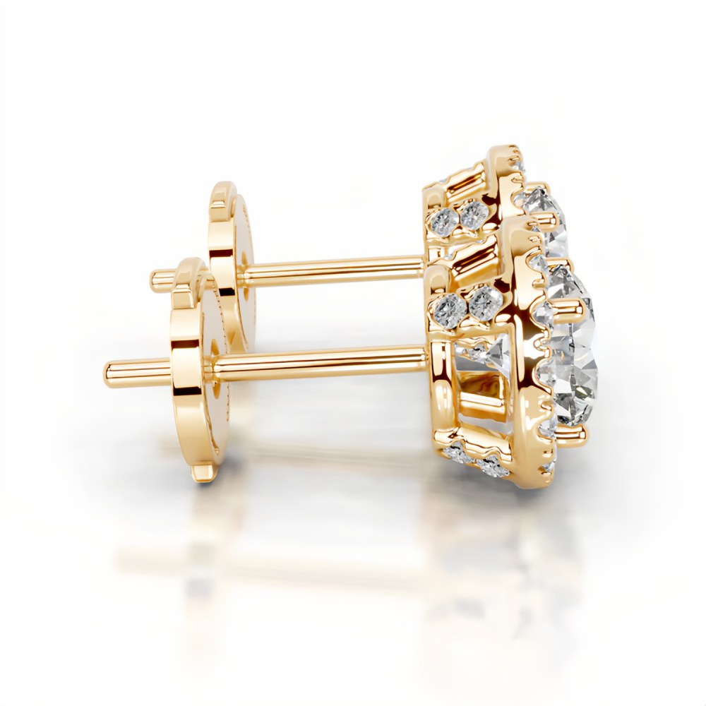 Lab-Grown Diamond Earrings - Design 5 — view 3