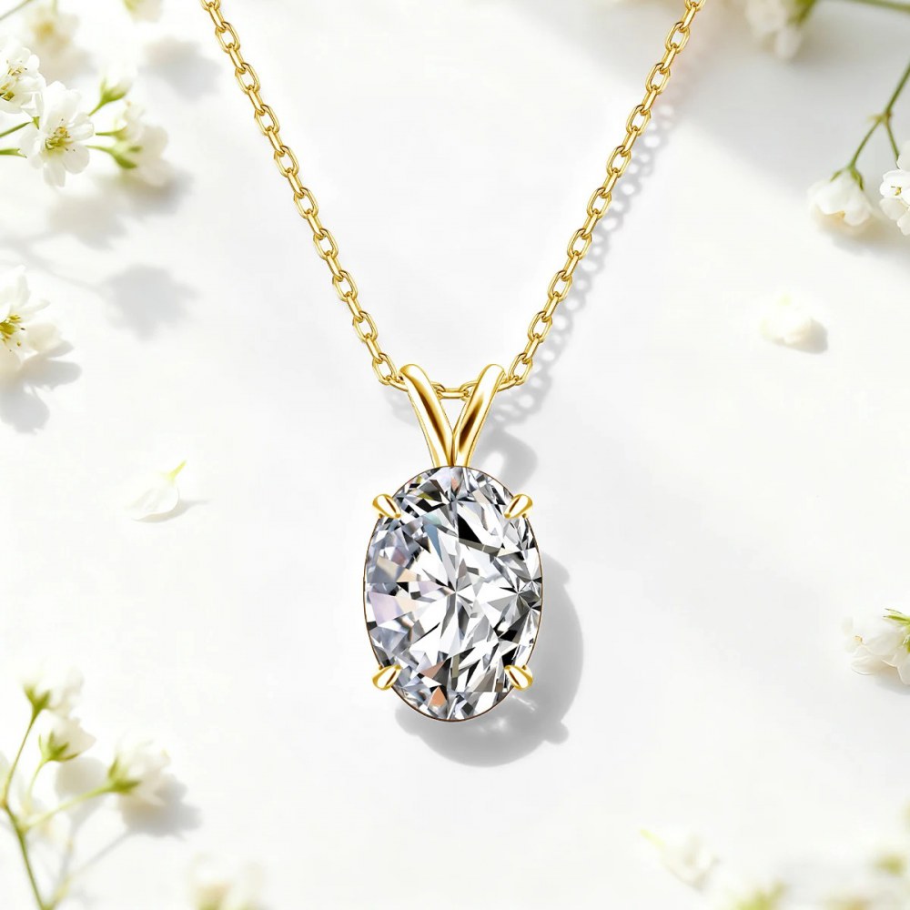 Lab-Grown Paraiba Pendant Necklace — view 3