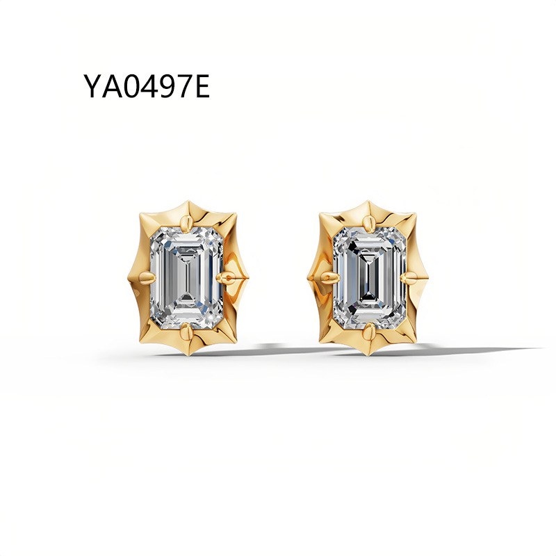Lab-Grown Paraiba Stud Earrings — view 4