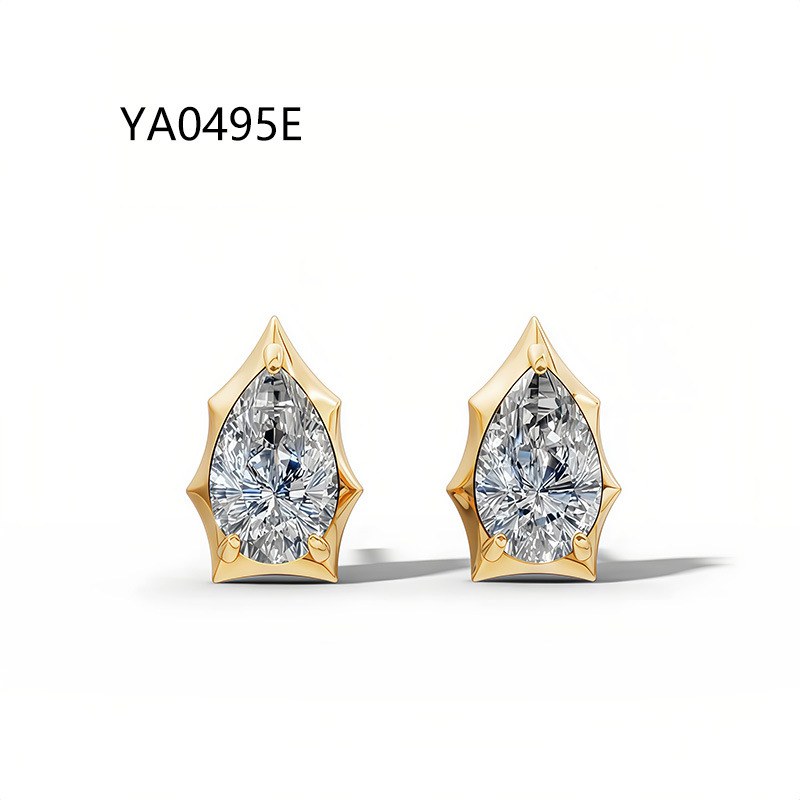 Lab-Grown Ruby Drop Earrings — view 2