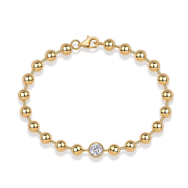 Moissanite Bracelet in 925 Silver — view 2