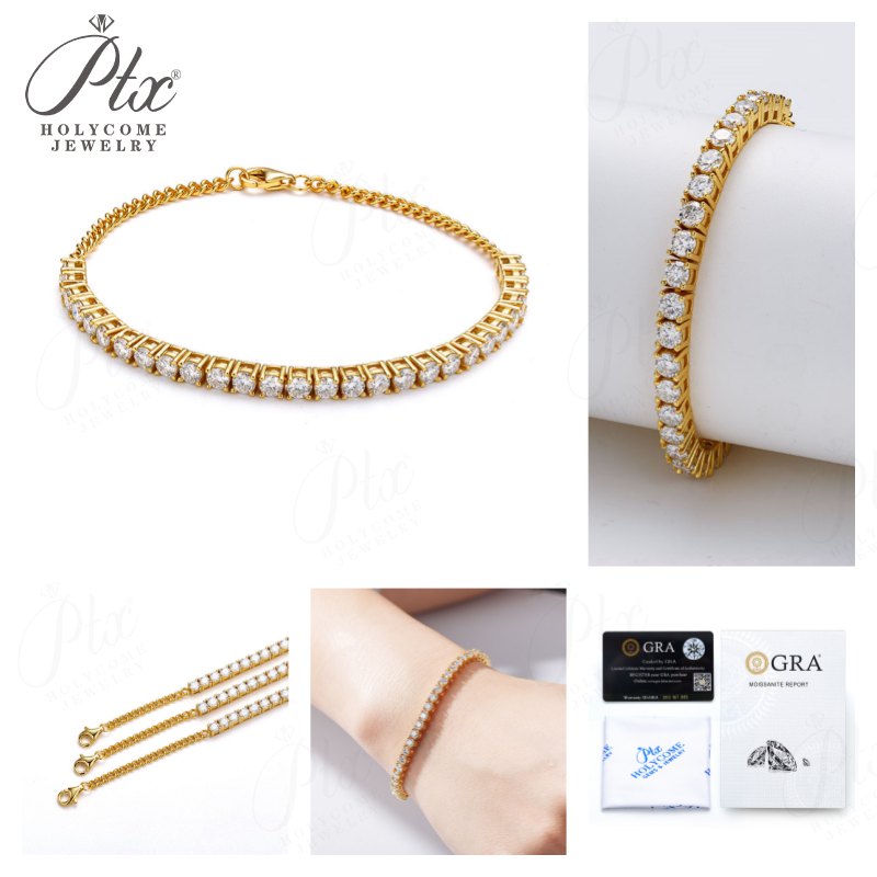 Moissanite Tennis Bracelet 手链