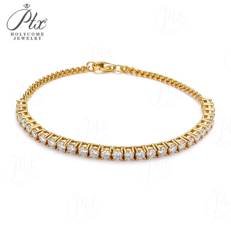 Moissanite Tennis Bracelet 手链 — view 2