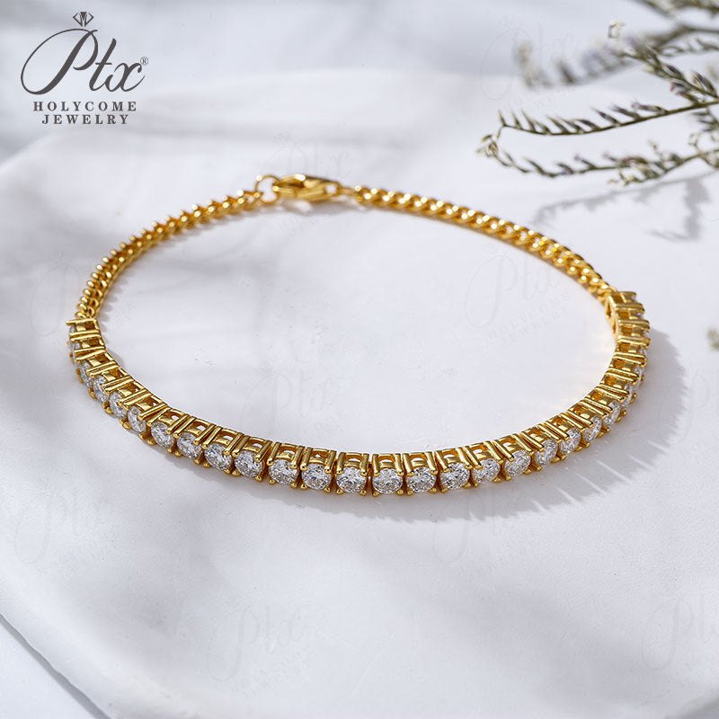 Moissanite Tennis Bracelet 手链 — view 3