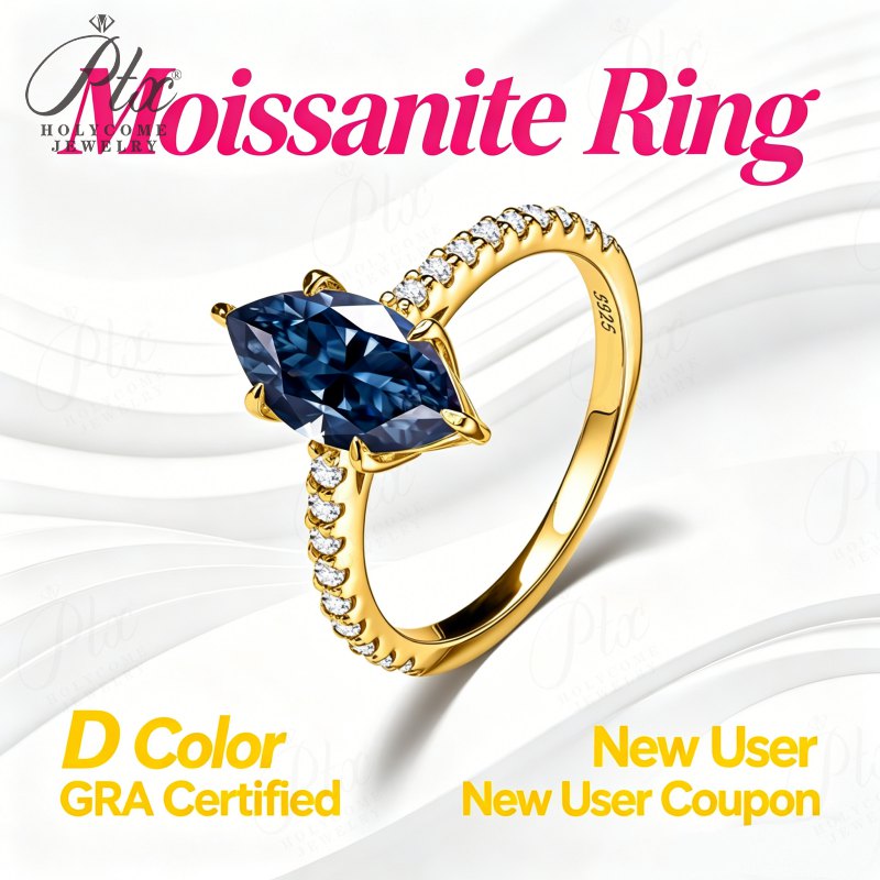 Multi-Colored Moissanite Men's Ring 男戒