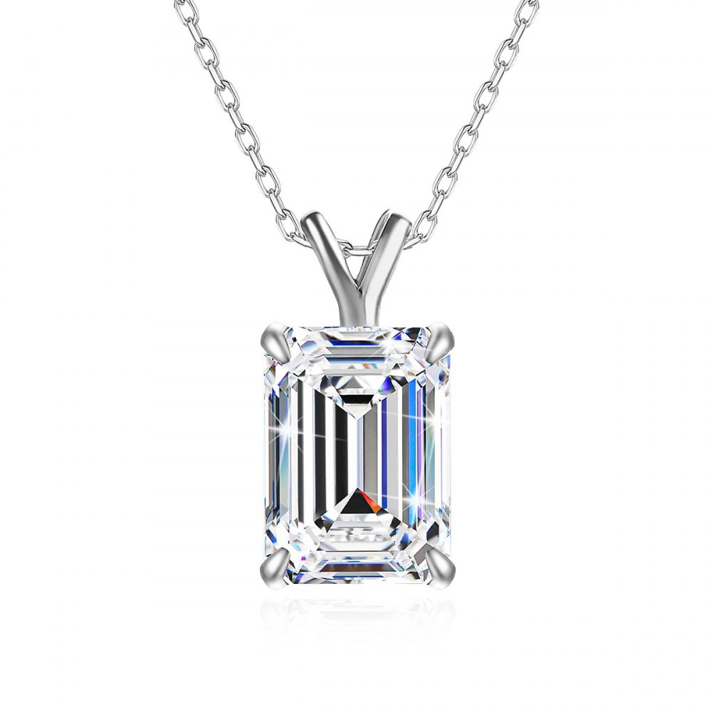 Multi-Colored Moissanite Necklace MB012 — view 3