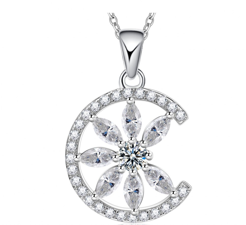 Multi-Colored Moissanite Necklace MB018