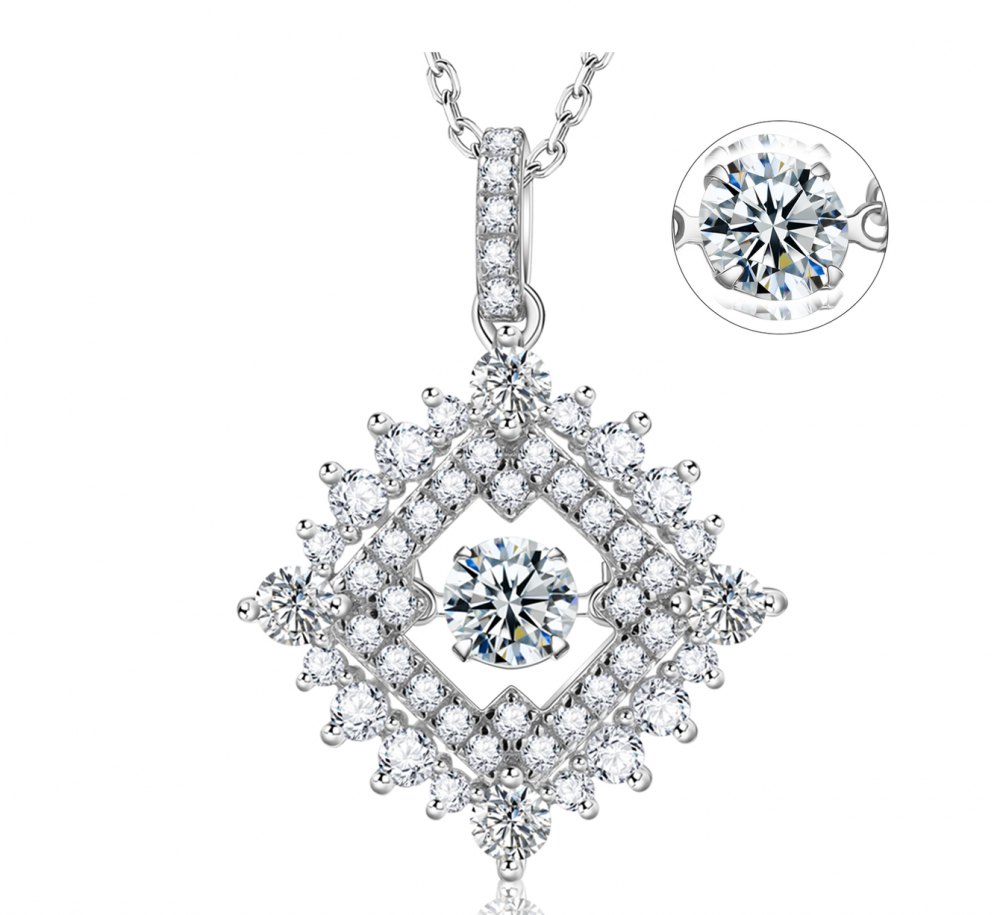 Multi-Colored Moissanite Necklace MB025