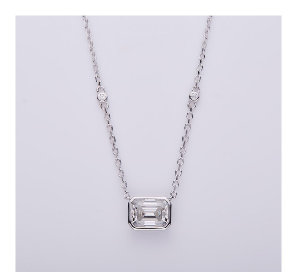 Multi-Colored Moissanite Necklace MB028-L