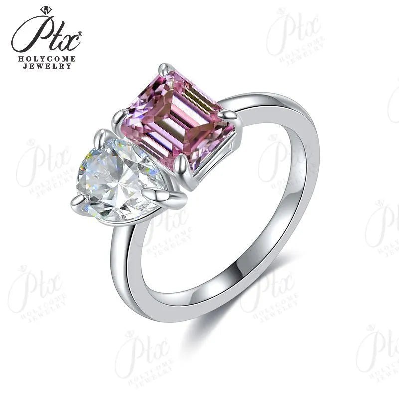 Pear Moissanite Ring — view 4