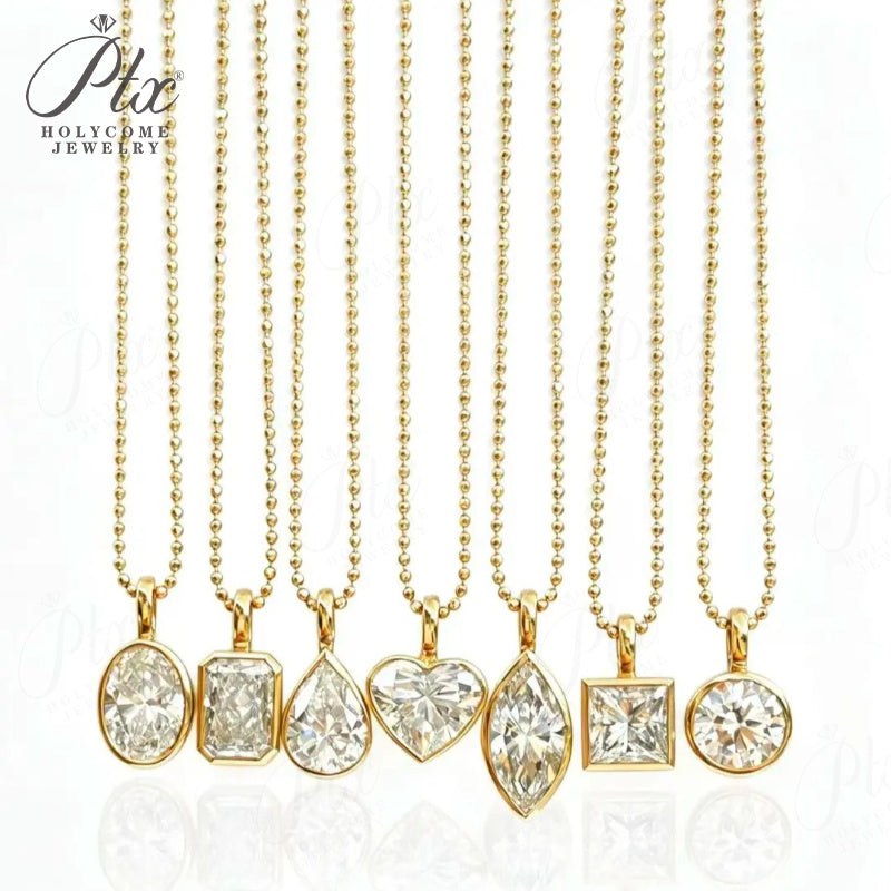 Radiant Lab-Grown Diamond Necklace — view 2