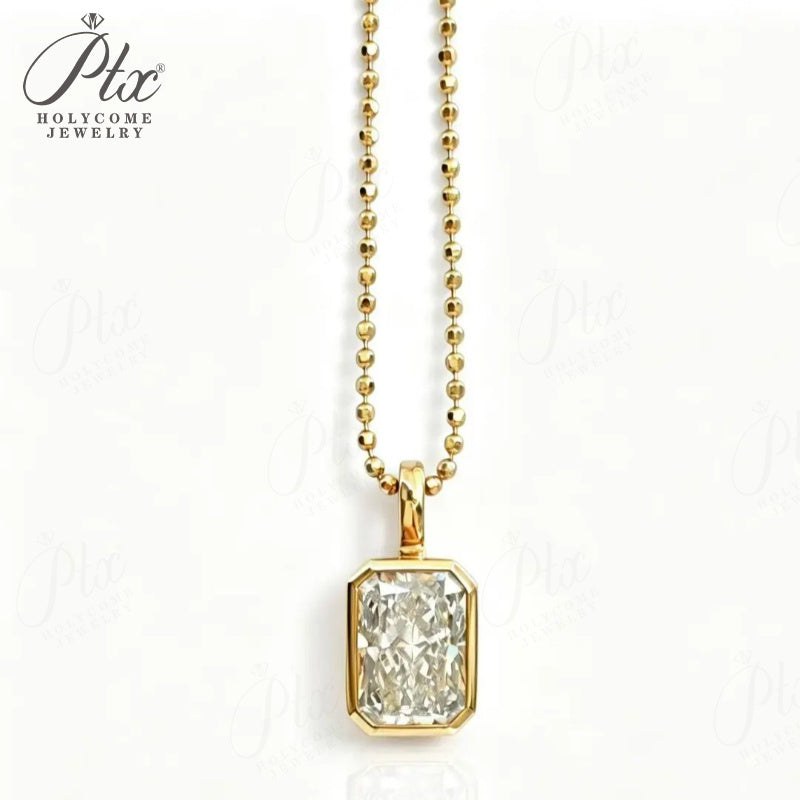 Radiant Lab-Grown Diamond Necklace — view 3