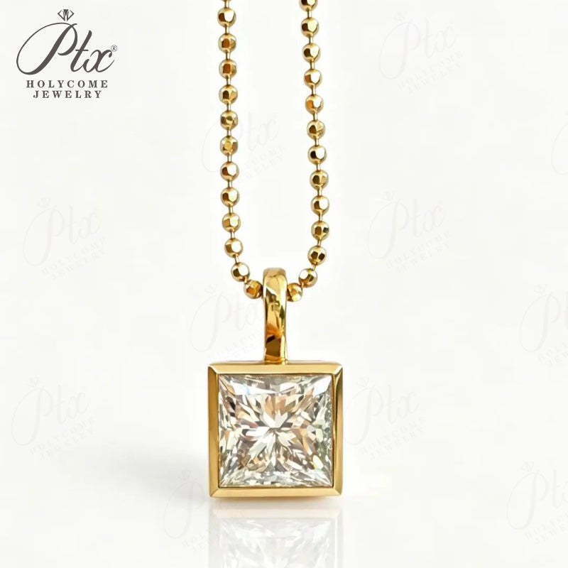 Radiant Lab-Grown Diamond Necklace — view 4
