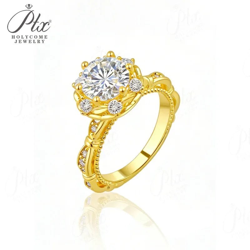 Round Eternity Moissanite Ring — view 4