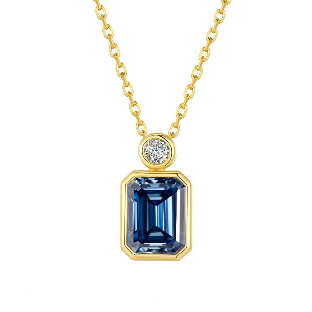 Round Lab-Grown Diamond Necklace