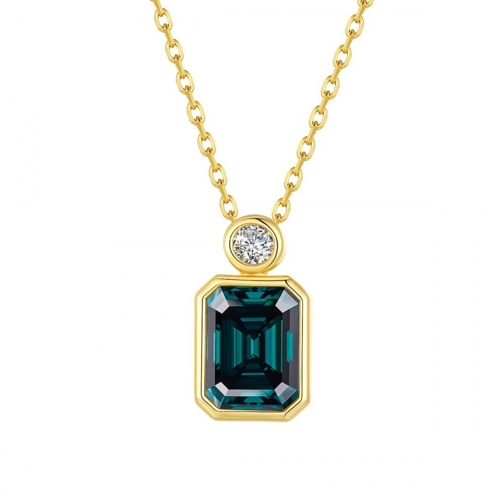 Round Lab-Grown Diamond Necklace — view 4