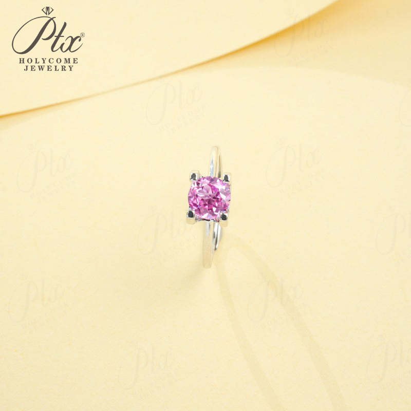 Round Lab-Grown Diamond Ring - Design 4 — view 3