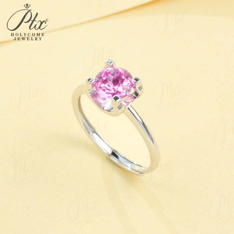 Round Lab-Grown Diamond Ring in 18K Gold — view 3
