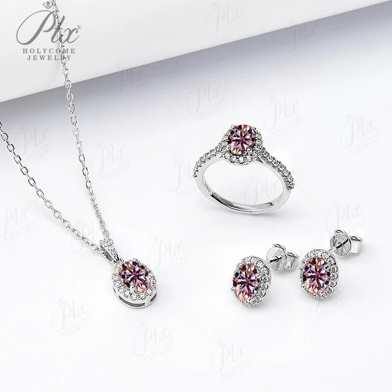 Round Moissanite Earrings - Design 3 — view 2