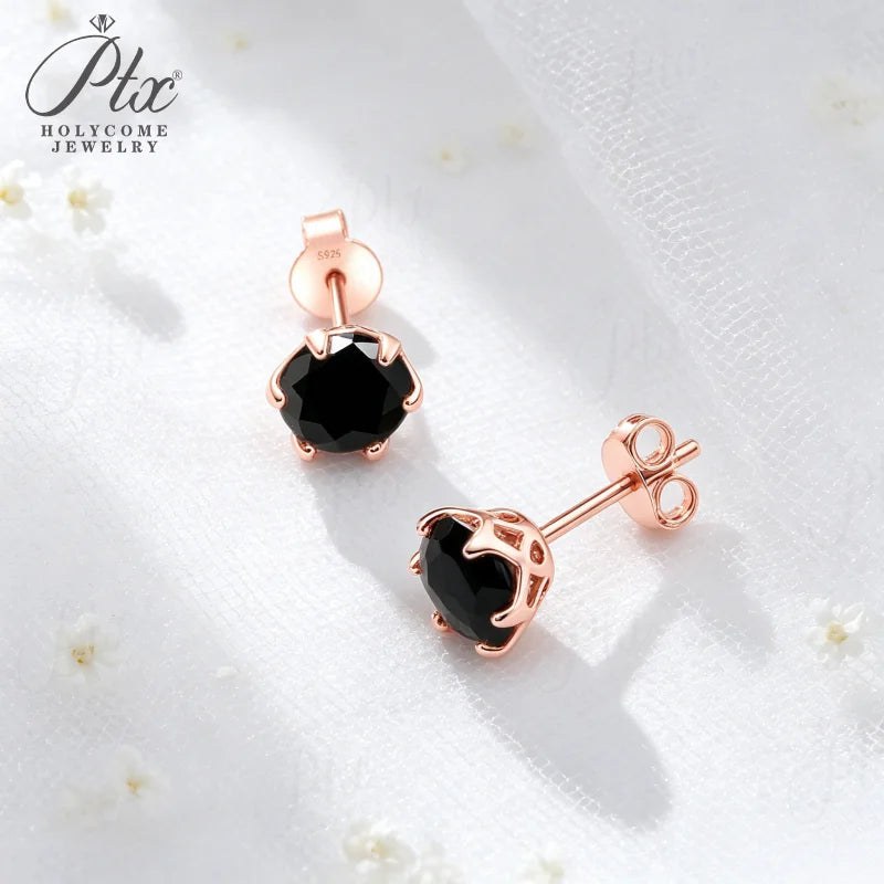 Round Moissanite Earrings - Design 4 — view 4