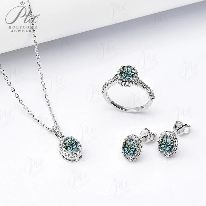 Round Moissanite Earrings — view 4