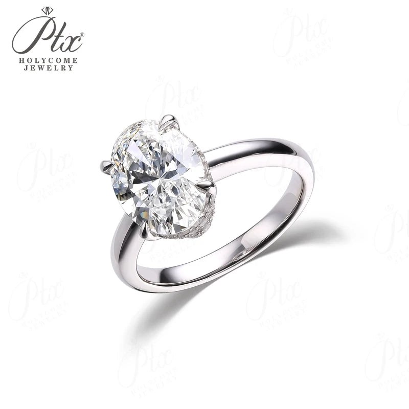 Round Moissanite Ring - Design 3 — view 4