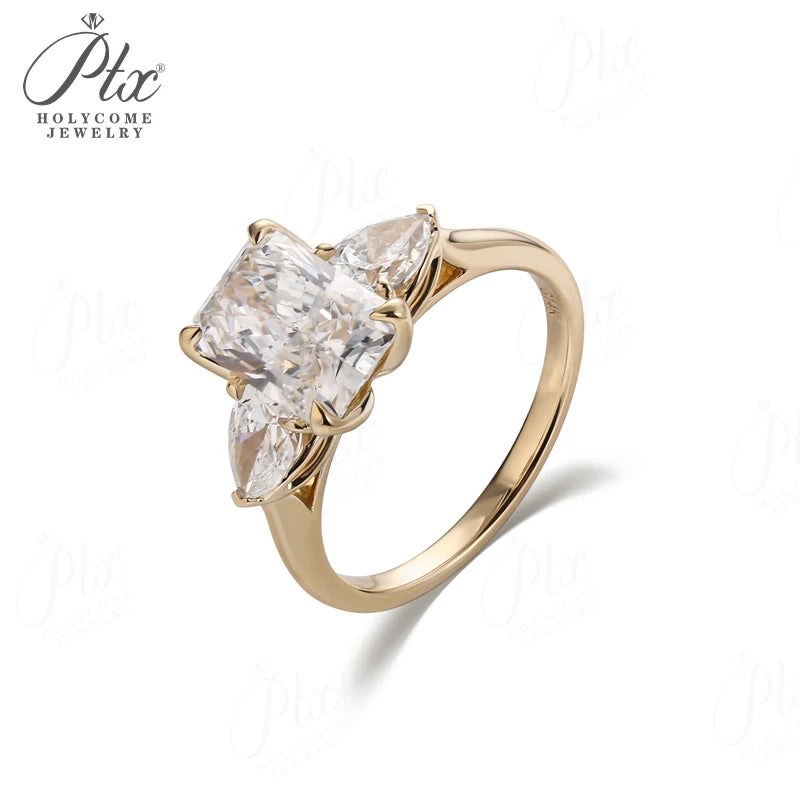 Round Moissanite Ring - Design 4