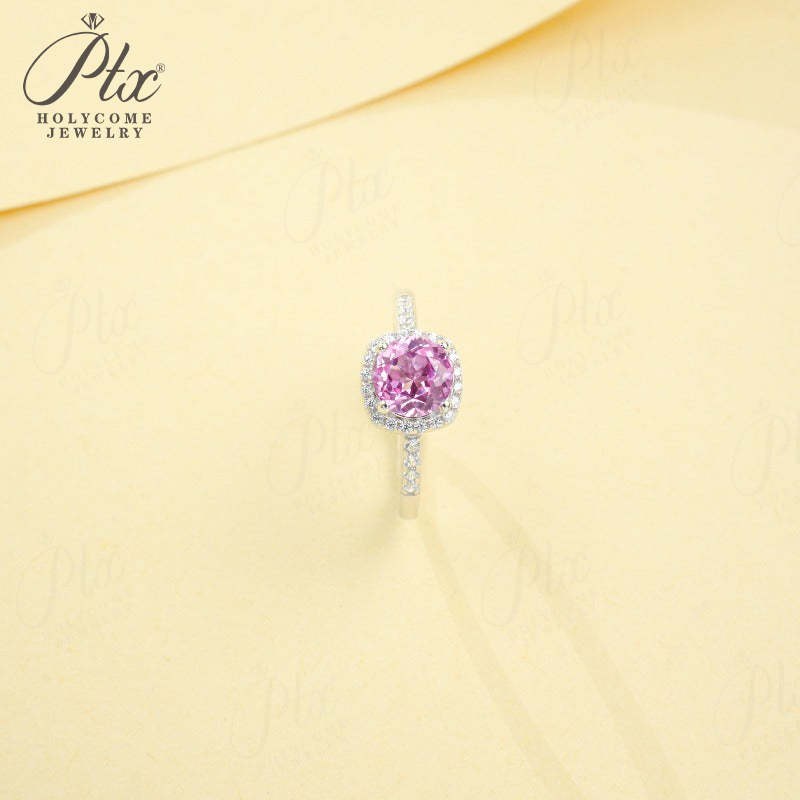 Round Sapphire Ring — view 3