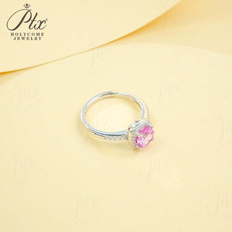 Round Sapphire Ring — view 4